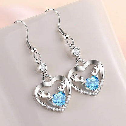 925 Sterling Silver Original Charm Double Hoop Earrings