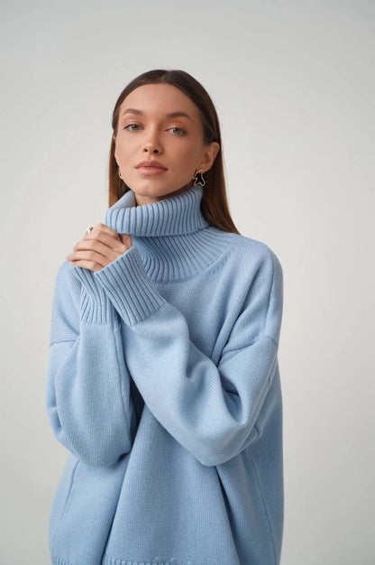 Thick Cashmere Turtleneck Sweater Women 2025