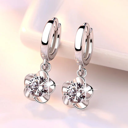 925 Sterling Silver Double Hoop Earrings