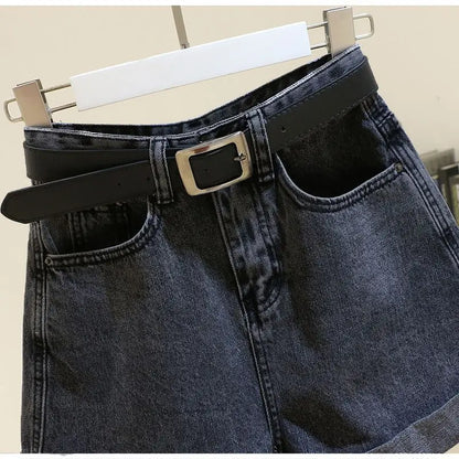 Loose Wide Leg Denim Shorts for Women