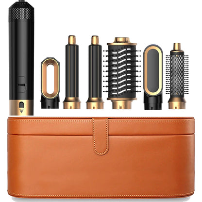 6-in-1 Ionic Hot Air Brush Hair Styler & Blow Dryer with Detachable Heads