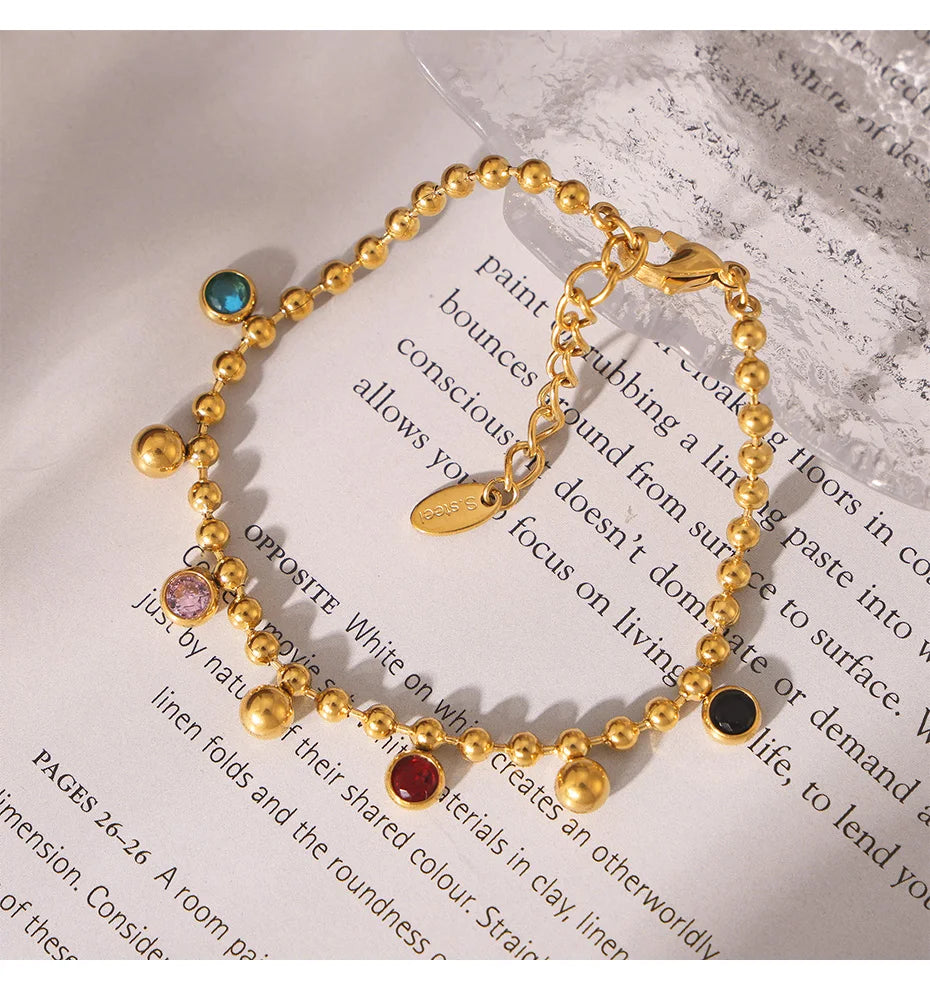 Boho Glass Bead Jewelry Set for Women