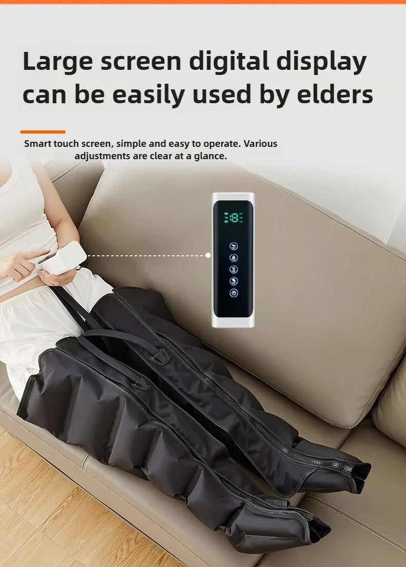 Electric Air Pressure Leg & Calf Massager with Remote Control