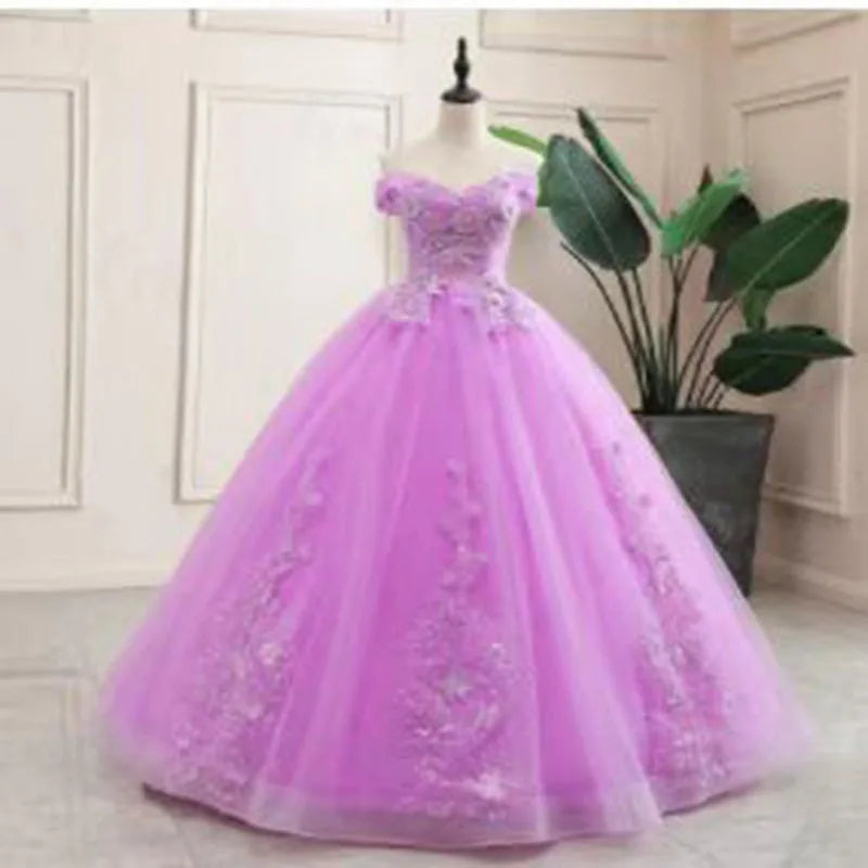 Luxury Lace Ball Gown Quinceañera Dress
