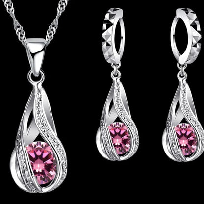 Silver Bridal Jewelry Sets