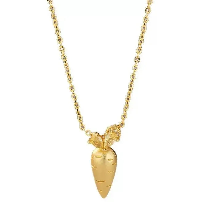 NEC Carrot Pendant Necklace for Women