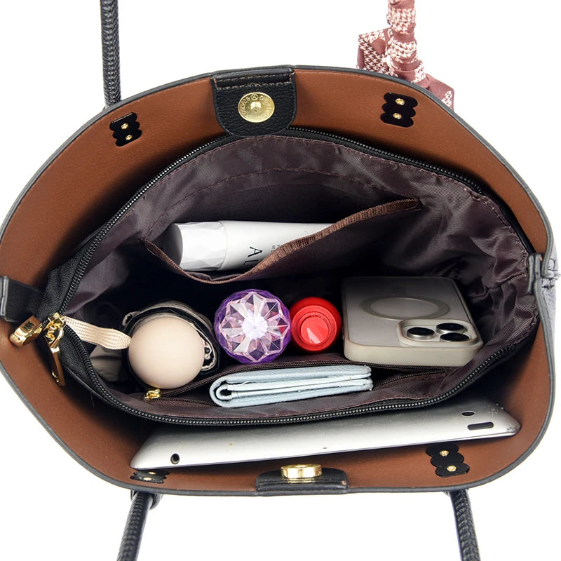 Women's Leather Shoulder Bag – Lightweight Crossbody Purse