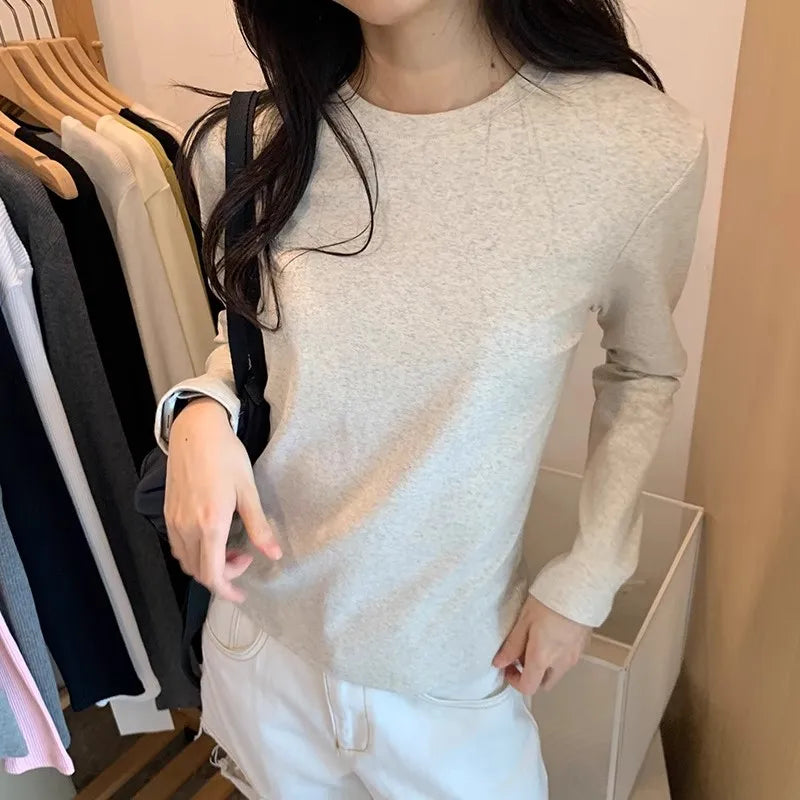 2025 Retro Long Sleeve Slim Fit T-Shirt for Women