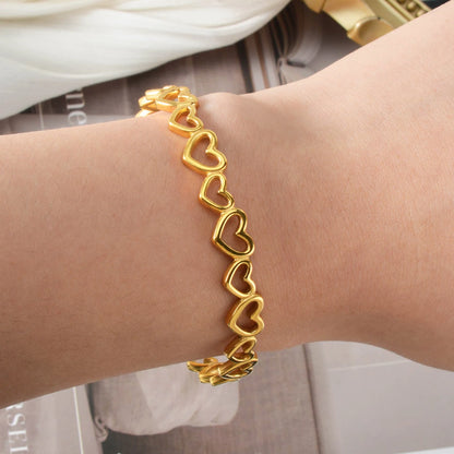 Heart Shaped Cuff Bracelet