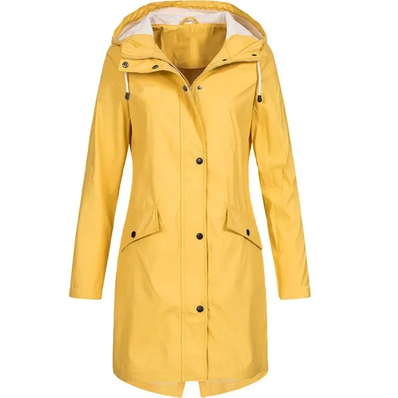 Women’s Mid-Length Outdoor Windbreaker Coat