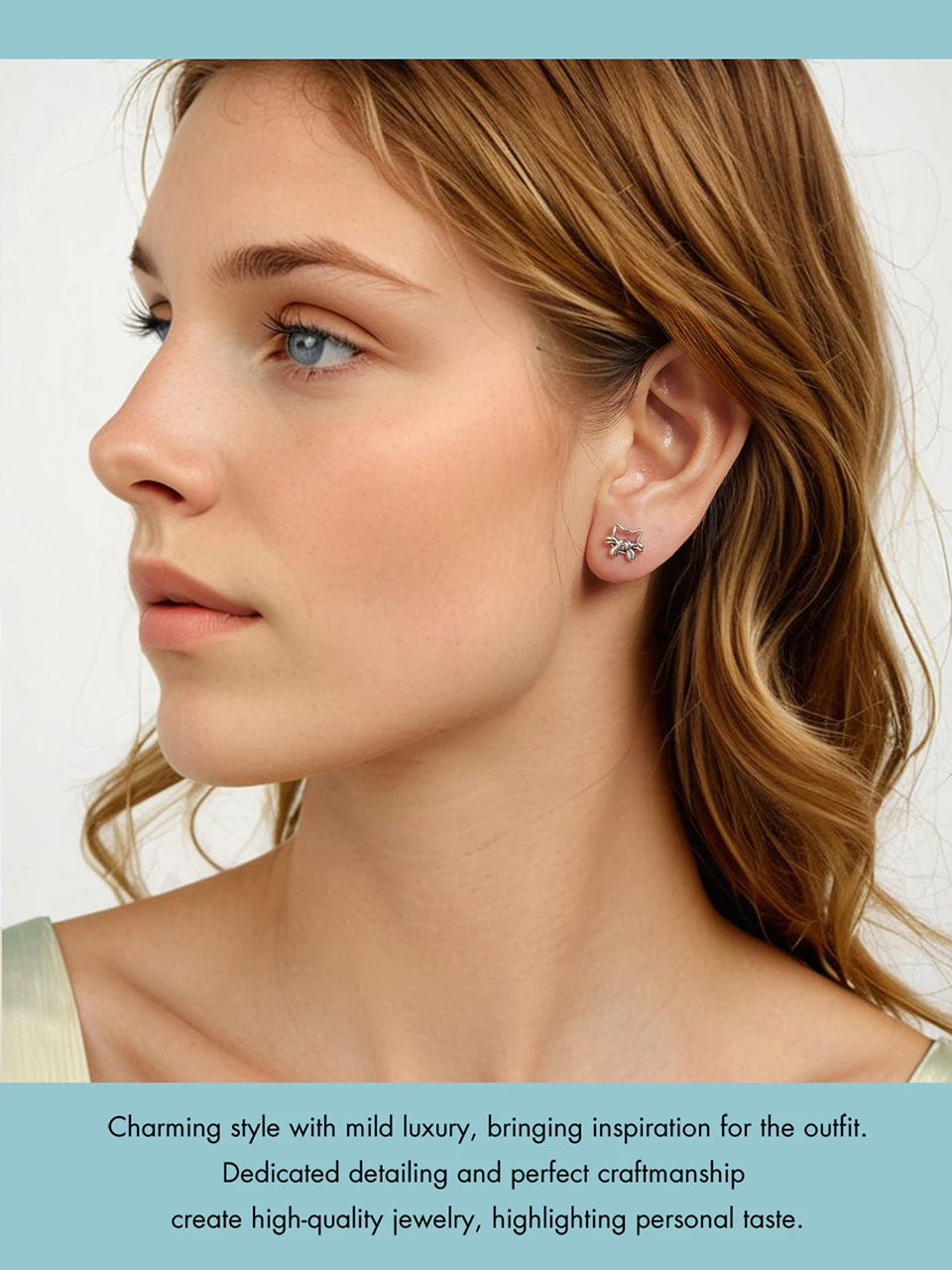 JEW006ER 925 Sterling Silver Hollowed Cat Stud Earrings,  Cute Animal Earrings - Klixstore