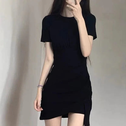Casual Cotton O-Neck Dress