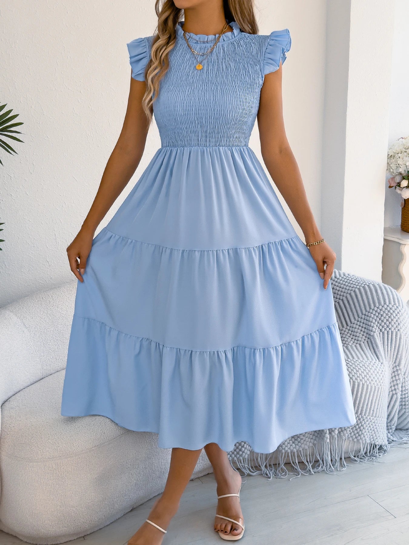 Ruffled Tiered Maxi Dress