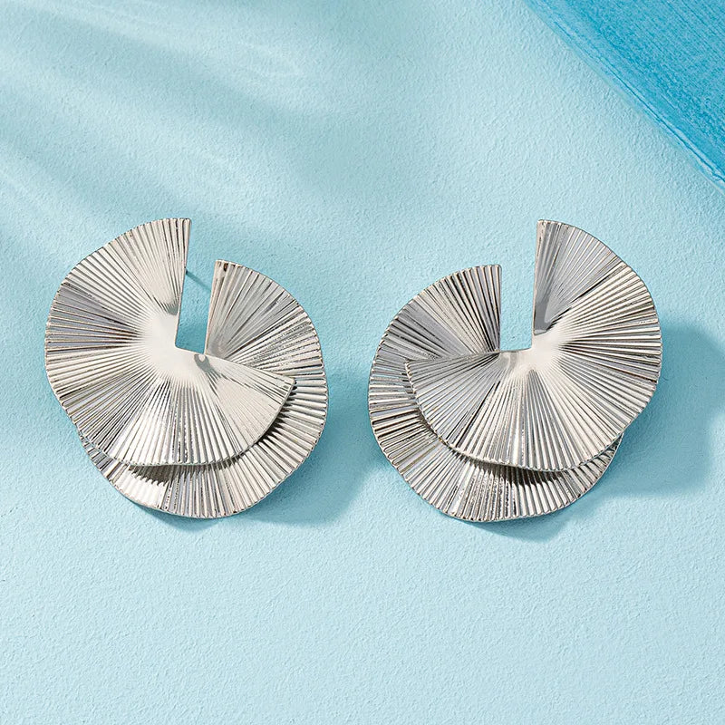 Twisted Design Dinner Earrings
