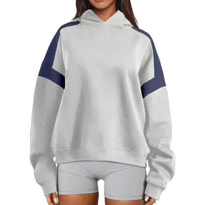 Round Neck Zipper Warm Sweatshirt for Women