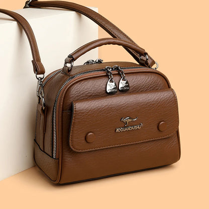 Luxury Designer Checkered Crossbody Shoulder Bag