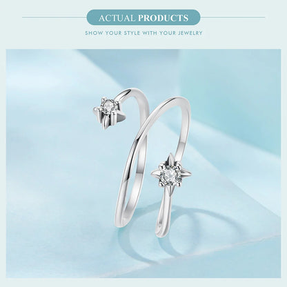 Three-layer Stars Open Ring