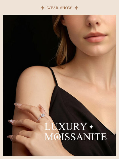 Solitaire Moissanite Engagement Rings