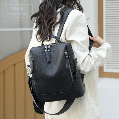 Women's Faux Leather Backpack Purse