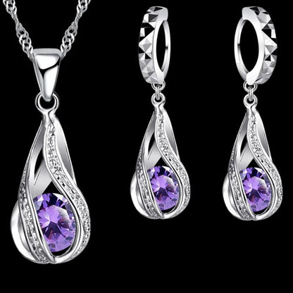 Silver Bridal Jewelry Sets