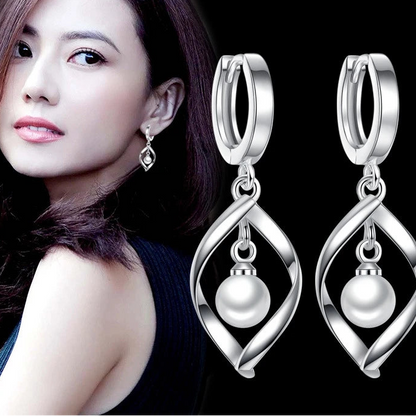 925 Sterling Silver Pearl Earrings for Women