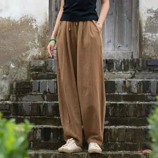 Thin Cotton Linen  Pants Fashion Clothes